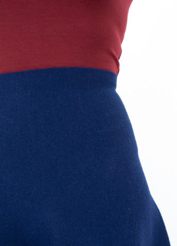 Синяя кэжуал однотонная юбка JEANSclub колокол