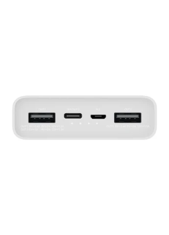 Портативний зарядний пристрій Mi Power Bank 3 20000mAh (2USB+Type-C) (PLM18ZM/VXN4258CN) Білий Xiaomi (256930457)