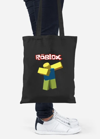 Еко-сумка шоппер Roblox (92102-1707-BK) чорна MobiPrint Lite (256922046)