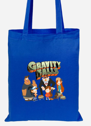 Еко-сумка шоппер Гравіті Фолз (Gravity Falls) (92102-2628-SK) голуба MobiPrint Lite (256923154)