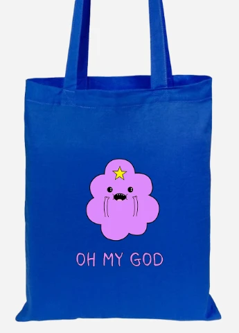 Еко-сумка шоппер Принцеса пухирця (Lumpy Space Princess) (92102-1575-SK) голуба MobiPrint Lite (256921779)