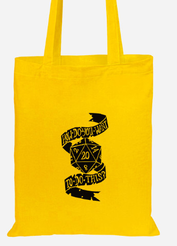 Эко сумка шопер Кубик (92102-2003-SY) желтая MobiPrint Lite (256923875)