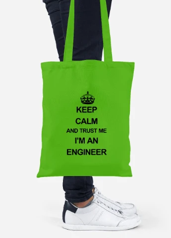 Эко сумка шопер Keep Calm (92102-2008-LM) салатовая MobiPrint Lite (256923747)