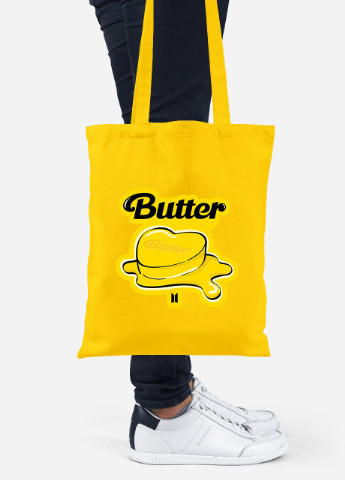 Еко-сумка шоппер БТС (BTS) (92102-3269-SY) жовта MobiPrint Lite (256921219)