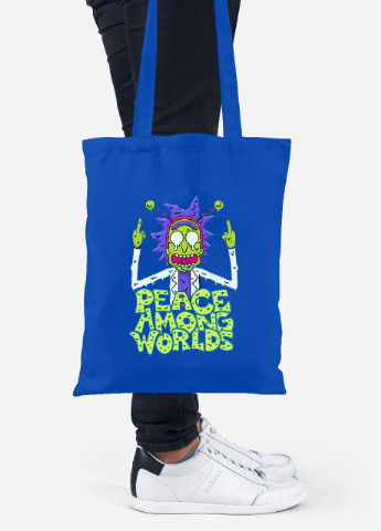 Еко-сумка шоппер Рік Санчез Рік та Морті (Rick Sanchez Rick and Morty) (92102-2941-SK) голуба MobiPrint Lite (256923177)