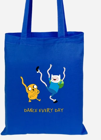 Еко-сумка шоппер Фін і Джейк пес (Finn & Jake the dog) (92102-1580-SK) голуба MobiPrint Lite (256921111)