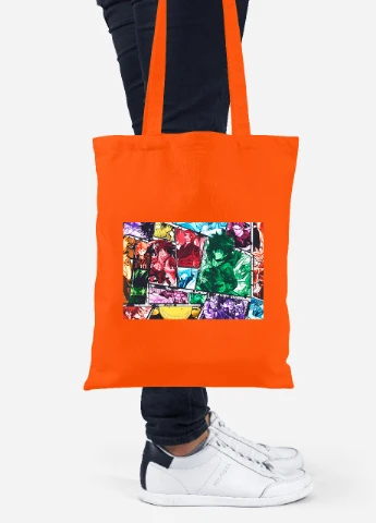 Эко сумка шопер Моя геройская академия (My Hero Academia) (92102-3109-OG) оранжевая MobiPrint Lite (256924877)