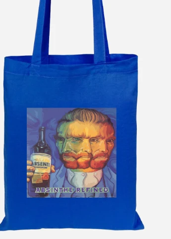 Еко-сумка шоппер Вінсент Ван Гог (van Gogh Absine the refined) (92102-2957-SK) голуба MobiPrint Lite (256921514)