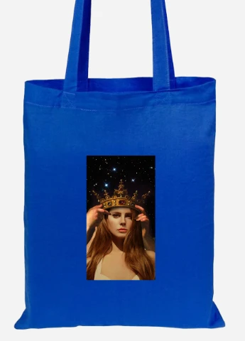 Еко-сумка шоппер Лана дел Рей (Lana Del Rey) (92102-1590-SK) голуба MobiPrint Lite (256921817)