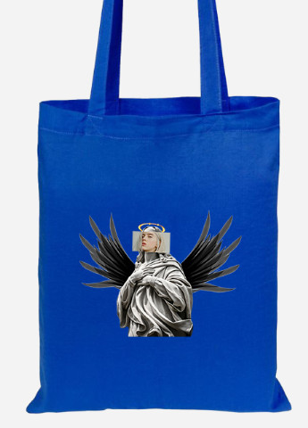 Еко-сумка шоппер Біллі Айліш Ренесанс (Billie Eilish Renaissance) (92102-1205-SK) голуба MobiPrint Lite (256922281)