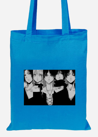 Еко-сумка шоппер Атака на титанів (Attack on Titan) (92102-3056-BL) синя MobiPrint Lite (256924552)