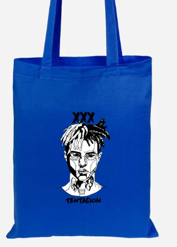 Еко-сумка шоппер Екс-екс-екс Тентасьйон (XXXTentacion) (92102-2637-SK) голуба MobiPrint Lite (256921948)