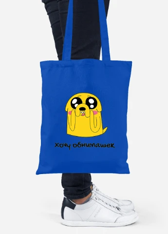 Эко сумка шопер Джейк пес ( jake the dog) (92102-1577-SK) голубая MobiPrint Lite (256920230)