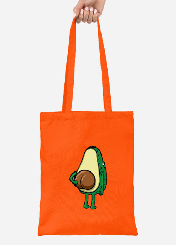 Эко сумка шопер Авокадо (92102-2032-OG) оранжевая MobiPrint lite (256920937)