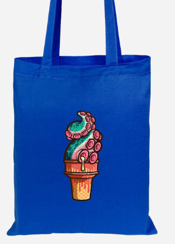 Еко-сумка шоппер морожко восьминіг (92102-1491-SK) голуба MobiPrint lite (256920263)