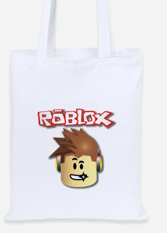 Еко-сумка шоппер Roblox (92102-1713) біла MobiPrint Lite (256921672)