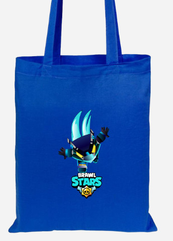 Еко-сумка шоппер (Brawl Stars) Бравл старс (92102-1706-SK) голуба MobiPrint Lite (256920898)