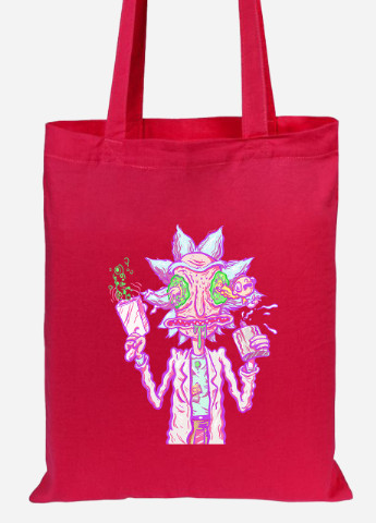 Еко-сумка шоппер Рік Санчез Рік та Морті (Rick Sanchez Rick and Morty) (92102-2944-RD) червона MobiPrint Lite (256921979)