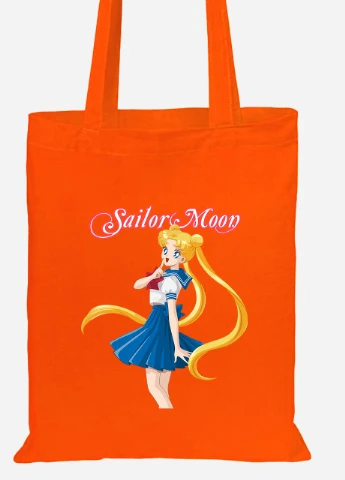 Еко-сумка шоппер Сейлор Мун (Sailor Moon) (92102-2928-OG) помаранчева MobiPrint Lite (256920639)