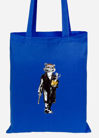 Эко сумка шопер Ракета, Грут - Леон Киллер (92102-2064-SK) голубая MobiPrint Lite (256921705)