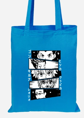 Еко-сумка шоппер Мисливець на Мисливець (Hunter X Hunter) (92102-3340-BL) синя MobiPrint Lite (256924690)