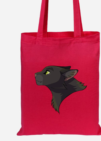 Еко-сумка шоппер Чорна пантера (Black panther) (92102-2844-RD) червона MobiPrint Lite (256923918)