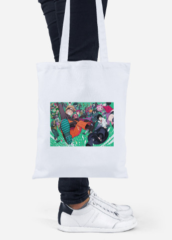 Еко-сумка шоппер Наруто (Naruto) (92102-3091) біла MobiPrint lite (256920753)