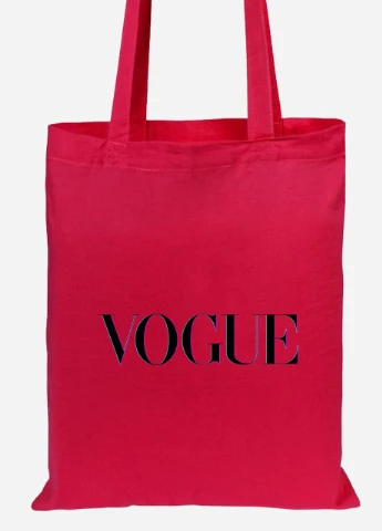 Эко сумка шопер Vogue (92102-1956-RD) красная MobiPrint Lite (256920947)