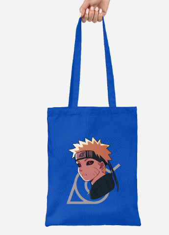 Еко-сумка шоппер Наруто Узумакі (Naruto Uzumaki) (92102-2822-SK) голуба MobiPrint lite (256921023)