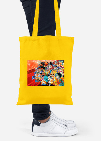 Эко сумка шопер Моя геройская академия (My Hero Academia) (92102-3071-SY) желтая MobiPrint Lite (256921209)