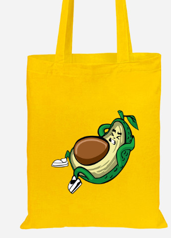 Еко-сумка шоппер Авокадо (92102-2030-SY) жовта MobiPrint Lite (256922852)