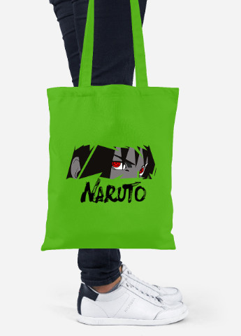 Еко-сумка шоппер Наруто (Naruto) (92102-3337-LM) салатова MobiPrint Lite (256924026)