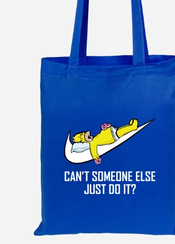 Еко-сумка шоппер Гомер Сімпсони (92102-2043-SK) голуба MobiPrint Lite (256922717)