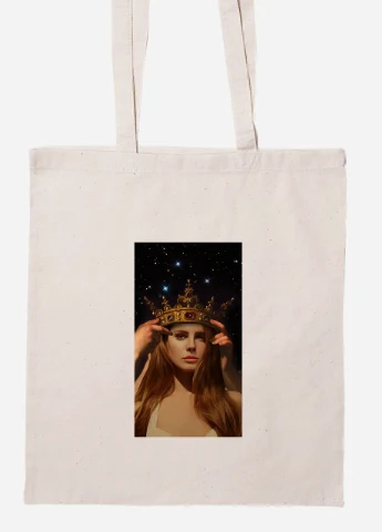 Эко сумка шопер Лана дел Рей (Lana Del Rey) (92102-1590-BG) бежевая MobiPrint Lite (256924050)