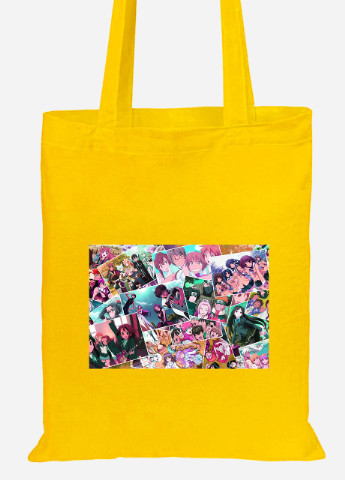 Эко сумка шопер Аниме (Anime) (92102-3098-SY) желтая MobiPrint Lite (256924717)