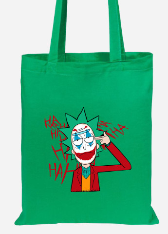 Еко-сумка шоппер Рік Санчез Рік та Морті (Rick Sanchez Rick and Morty) (92102-2932-KG) зелена MobiPrint Lite (256924102)