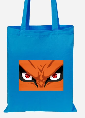 Эко сумка шопер Наруто (Naruto) (92102-3080-BL) синяя MobiPrint Lite (256920929)