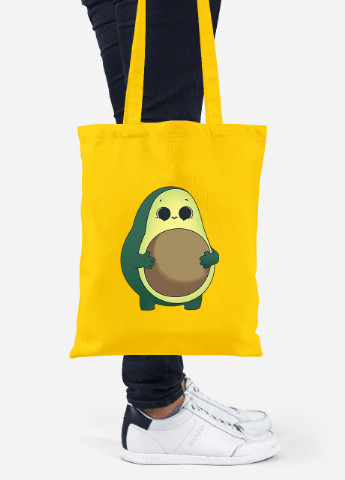 Еко-сумка шоппер Авокадо (92102-2031-SY) жовта MobiPrint Lite (256923558)