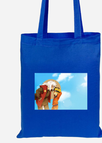 Еко-сумка шоппер Наруто (Naruto) (92102-3093-SK) голуба MobiPrint Lite (256922632)