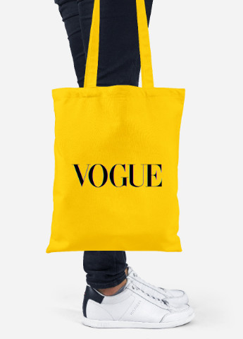 Еко-сумка шоппер Vogue (92102-1956-SY) жовта MobiPrint Lite (256923075)