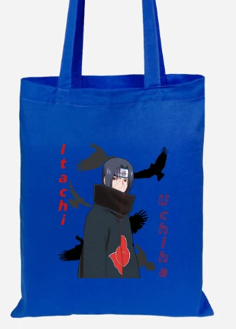Еко-сумка шоппер Ітачі Учіха (Itachi Uchiha) (92102-2821-SK) голуба MobiPrint Lite (256924100)