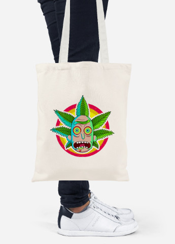 Еко-сумка шоппер Рік Санчез Рік та Морті (Rick Sanchez Rick and Morty) (92102-2933-BG) бежева MobiPrint Lite (256922977)