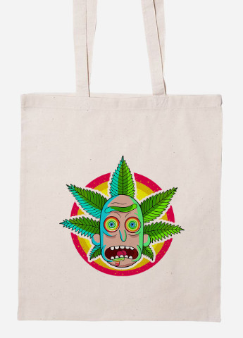 Еко-сумка шоппер Рік Санчез Рік та Морті (Rick Sanchez Rick and Morty) (92102-2933-BG) бежева MobiPrint Lite (256922977)