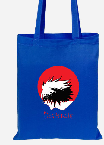 Еко-сумка шоппер Ел Лоулайт Зошит смерті (Death Note) (92102-2653-SK) голуба MobiPrint Lite (256923644)