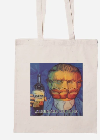 Эко сумка шопер Винсент Ван Гог (van Gogh Absine the refined) (92102-2957-BG) бежевая MobiPrint Lite (256923613)