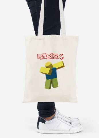 Еко-сумка шоппер Roblox (92102-1707-BG) бежева MobiPrint Lite (256922120)