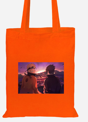 Еко-сумка шоппер Наруто (Naruto) (92102-3101-OG) помаранчева MobiPrint Lite (256922700)