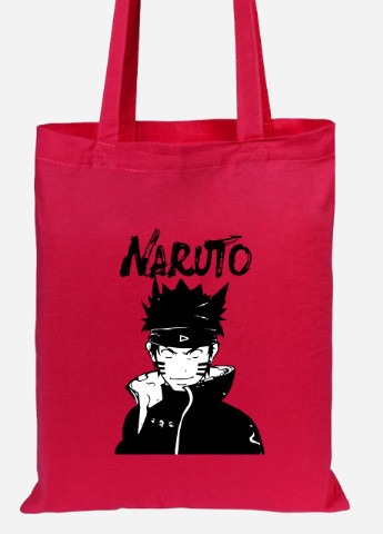 Еко-сумка шоппер Наруто (Naruto) (92102-3338-RD) червона MobiPrint Lite (256923517)