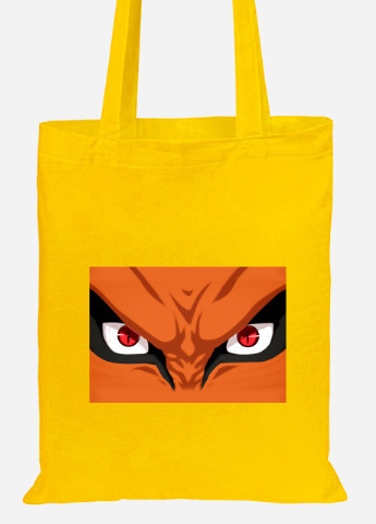 Еко-сумка шоппер Наруто (Naruto) (92102-3080-SY) жовта MobiPrint Lite (256922054)