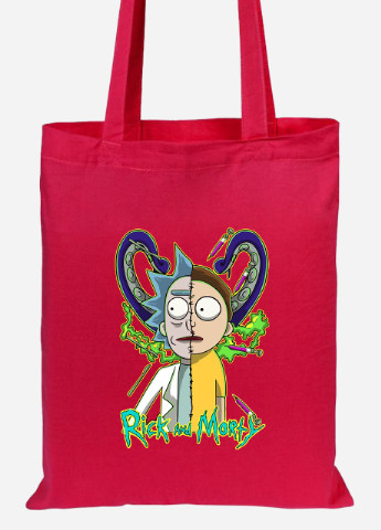Еко-сумка шоппер Рік Санчез Рік та Морті (Rick Sanchez Rick and Morty) (92102-2935-RD) червона MobiPrint Lite (256921128)
